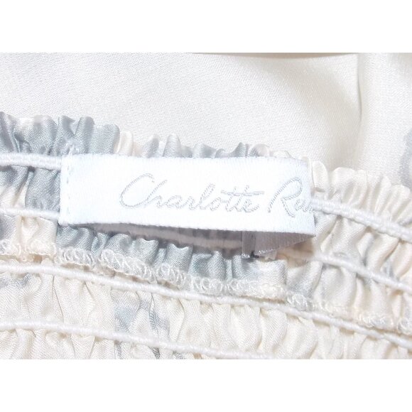 Charlotte Russe Dress Medium Floral Multicolor Strapless Empire Waist Ruched - Picture 6 of 7